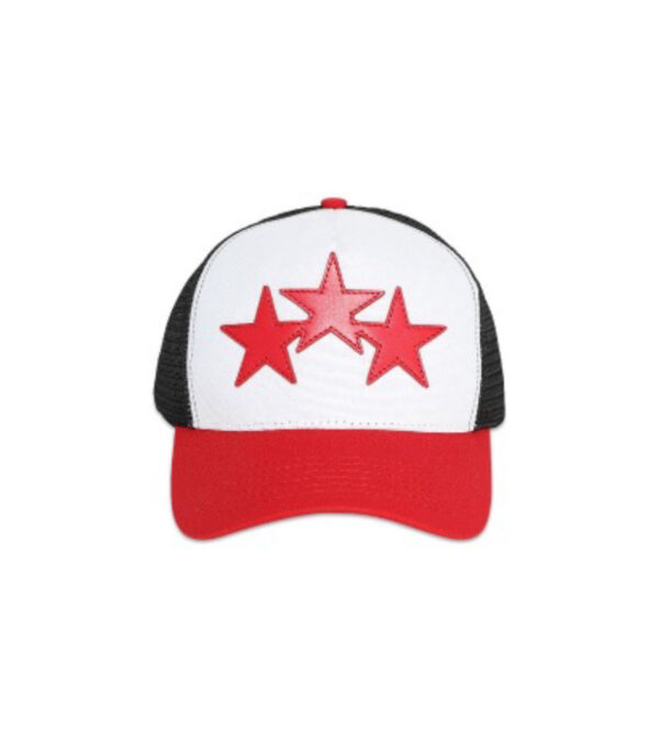 Amiri 3 Star Trucker Hat - Red