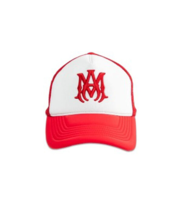 Amiri Black Amiri MA Two Tone Trucker Hat - Red